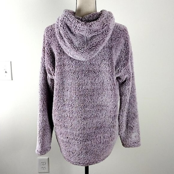 32 Degrees Purple Plush Sherpa Pullover Hoodie - Picture 12 of 13
